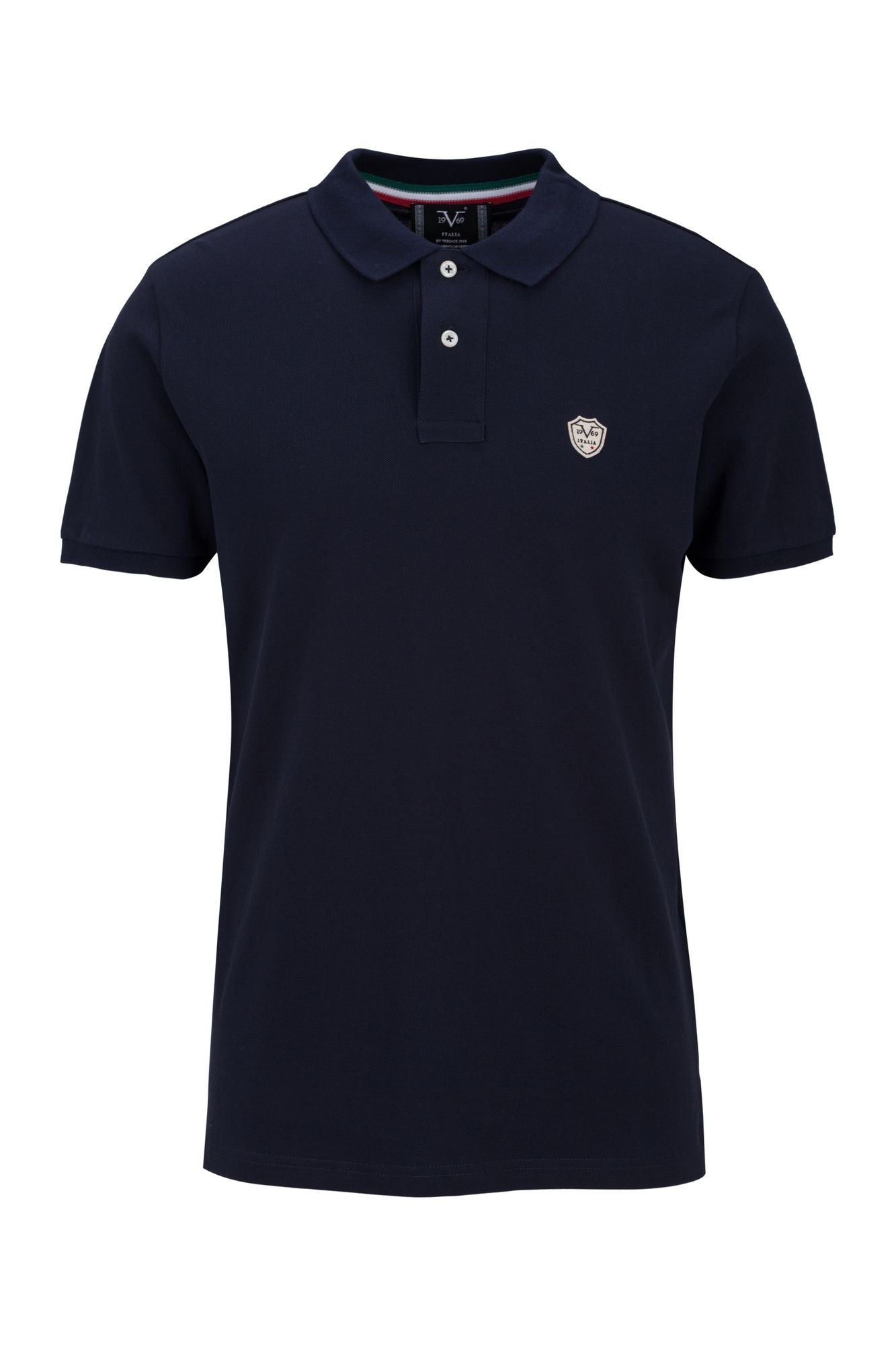 Poloshirt Emilio Shield in blau