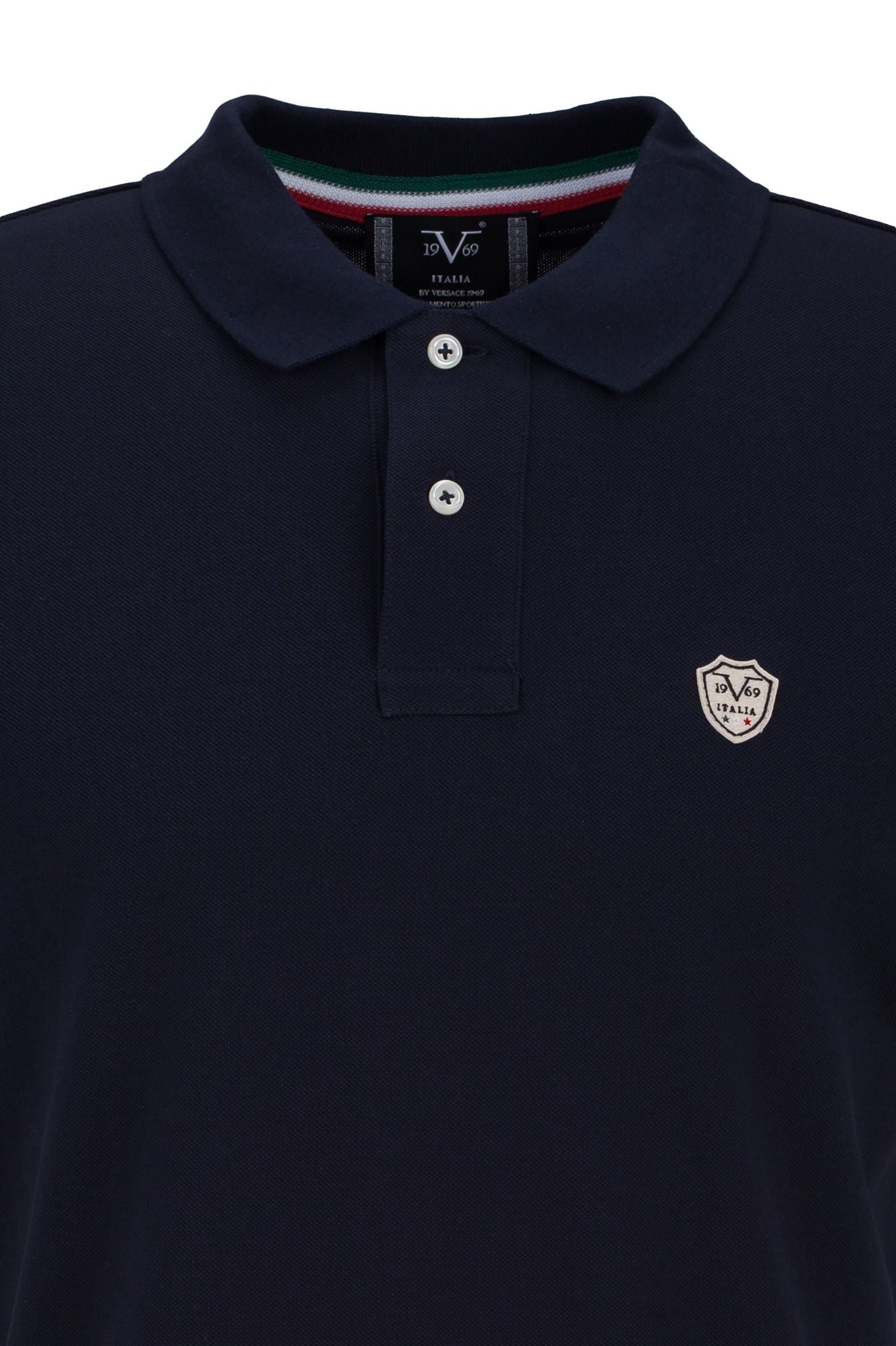 Poloshirt Emilio Shield in blau
