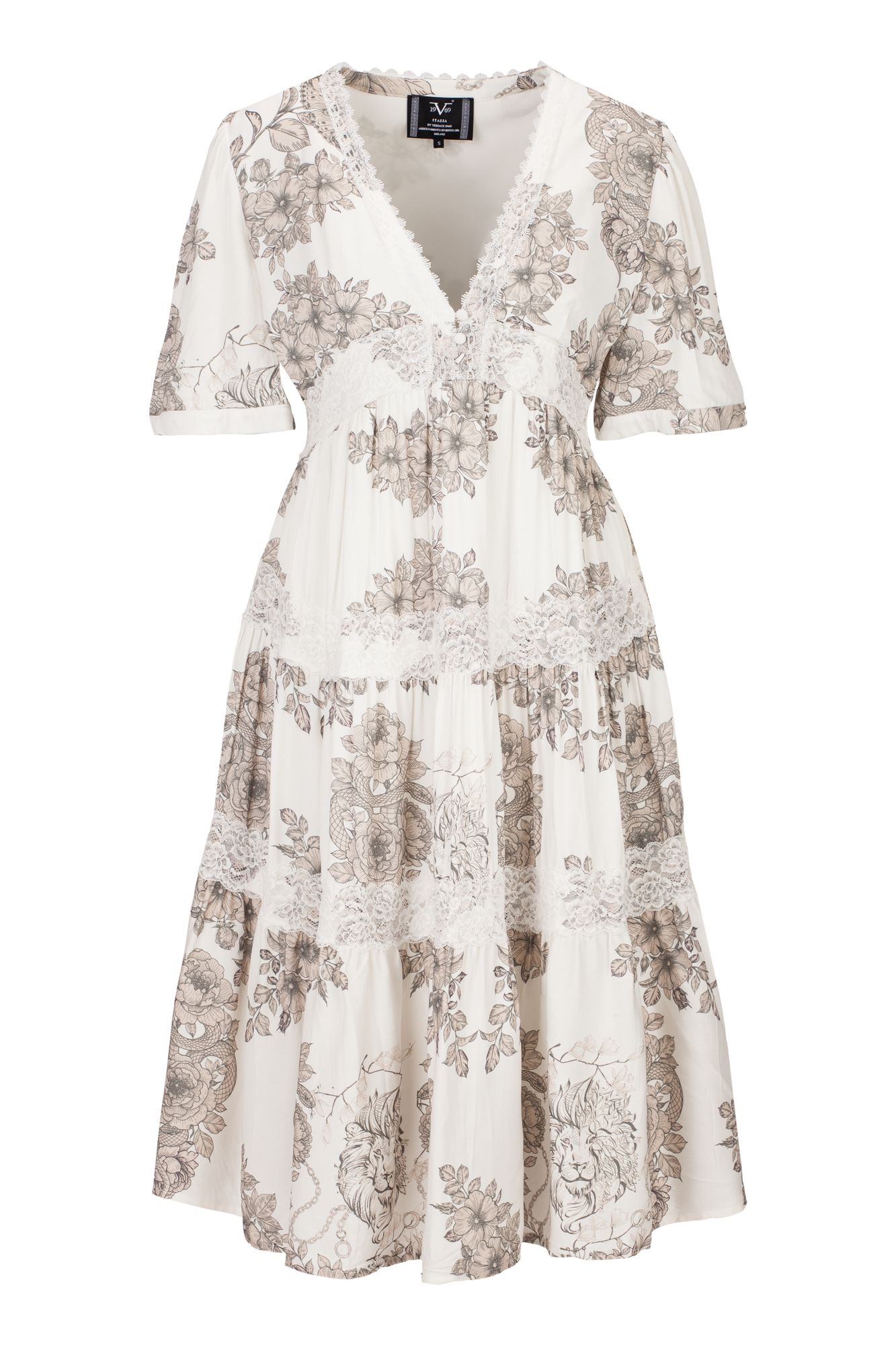 Midikleid Kemne in mehrfarbig