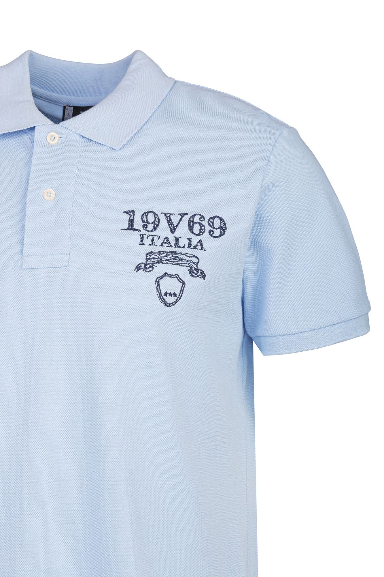 Poloshirts EMILIO SHATTERED in LIGHT BLUE