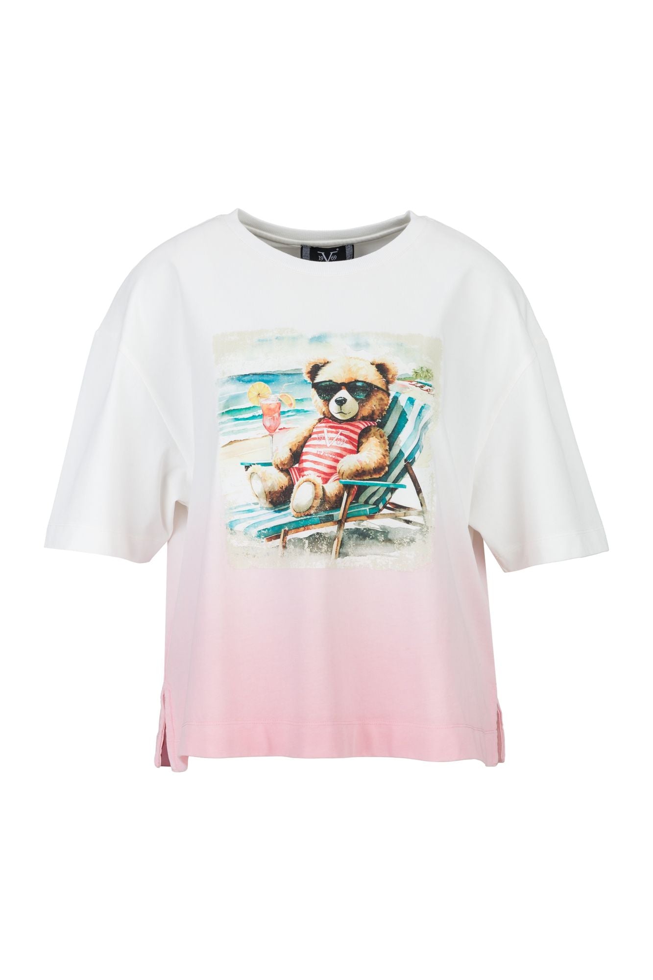 T-Shirts PETONIA DIP in PINK PEACOCK